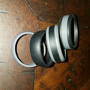 Men's Size 13 Silicone Rings, set of 4
